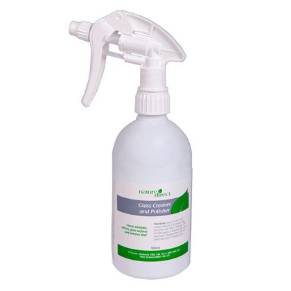 Nature Direct Glass Cleaner and Polisher Applicator Bottle Only – 500ml