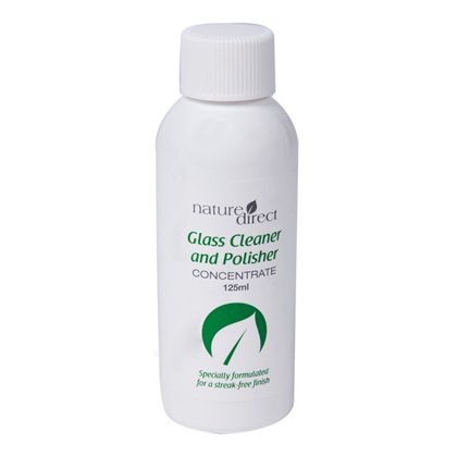 Nature Direct Glass Cleaner and Polisher Concentrate – 125ml